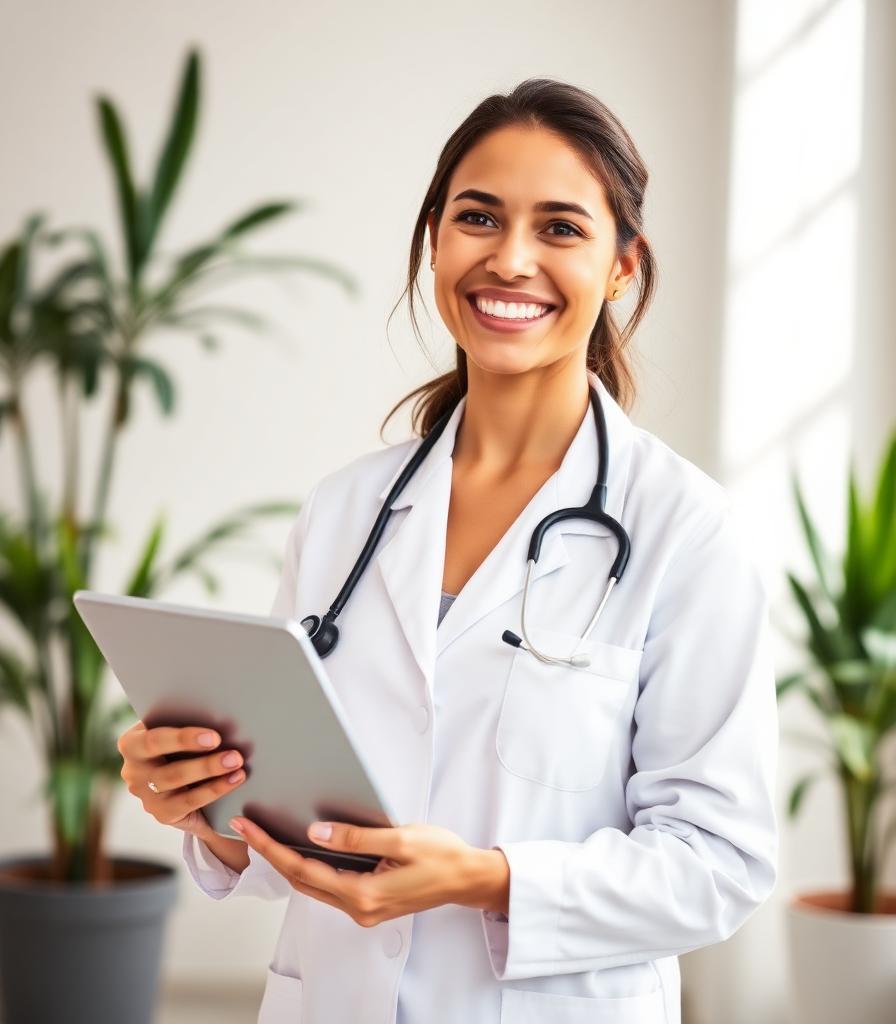 Nutricionista atendendo via vídeo na plataforma KalorIA